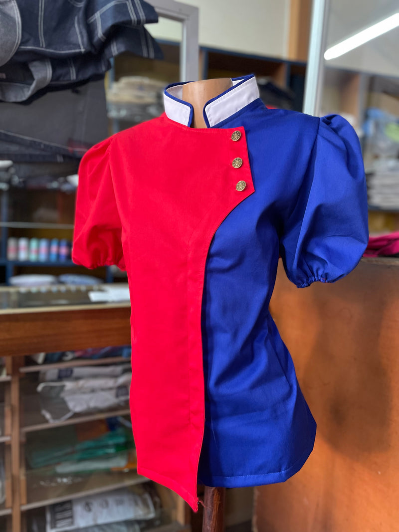 Chaqueta de cocina -  dieciochera - de mujer - cierre