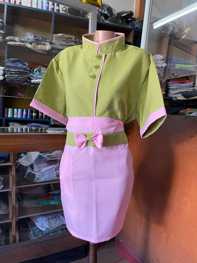 Conjunto de pastelería - respostería - cafetería - unisex - verde