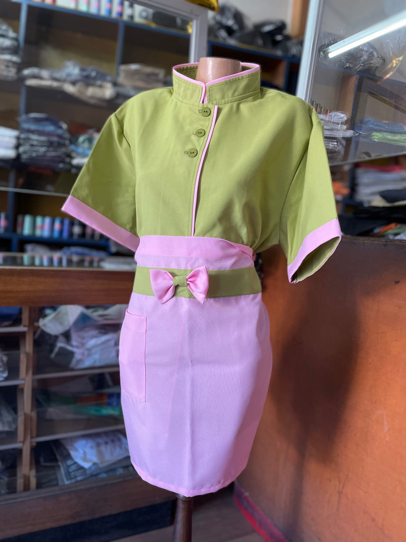Conjunto de pastelería - respostería - cafetería - unisex - verde