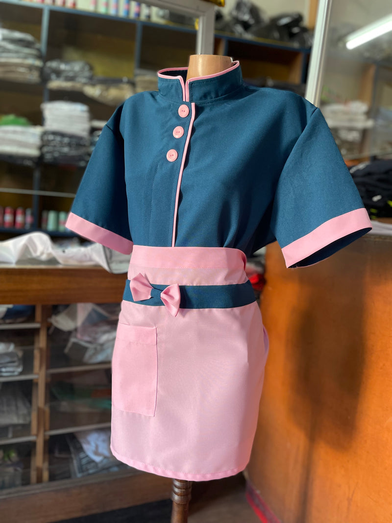 Conjunto de pastelería - respostería - cafetería - unisex - petróleo