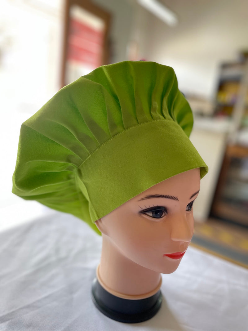 Gorro de cocina - diseño champiñon - unisex - verde claro