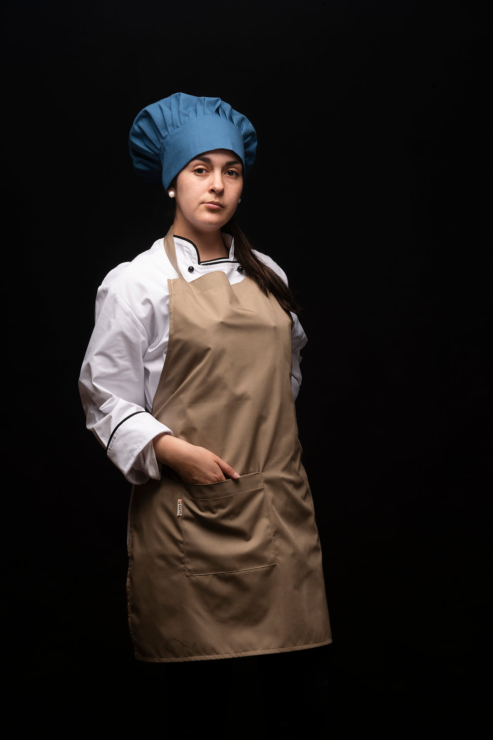 Gorro de cocina - diseño champiñon - unisex - petróleo