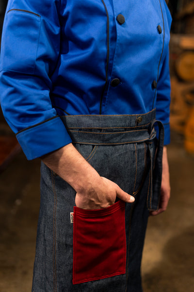 Mandil de cocina - unisex - rojo - medio