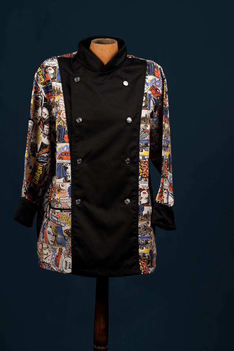 Chaqueta de cocina - unisex - diseño de comic