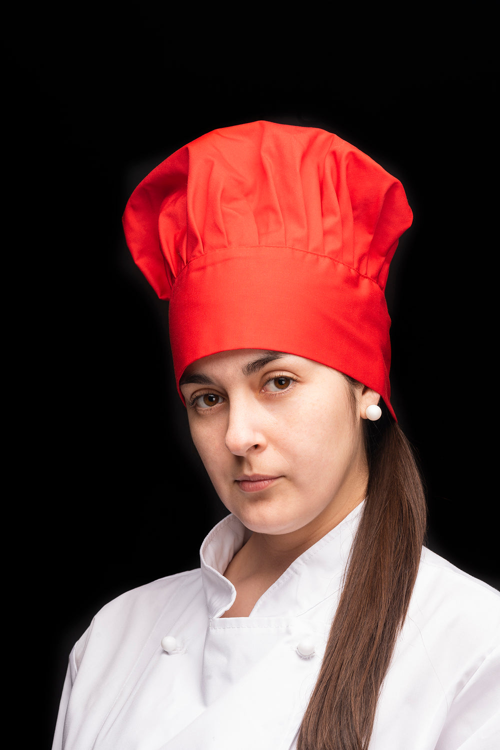 Gorro de cocina - diseño champiñon - unisex - rojo