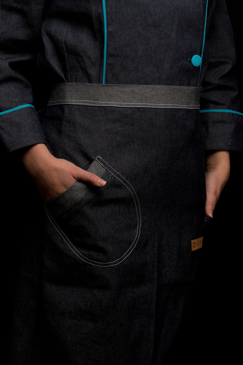 Mandil de cocina - unisex - mezclilla