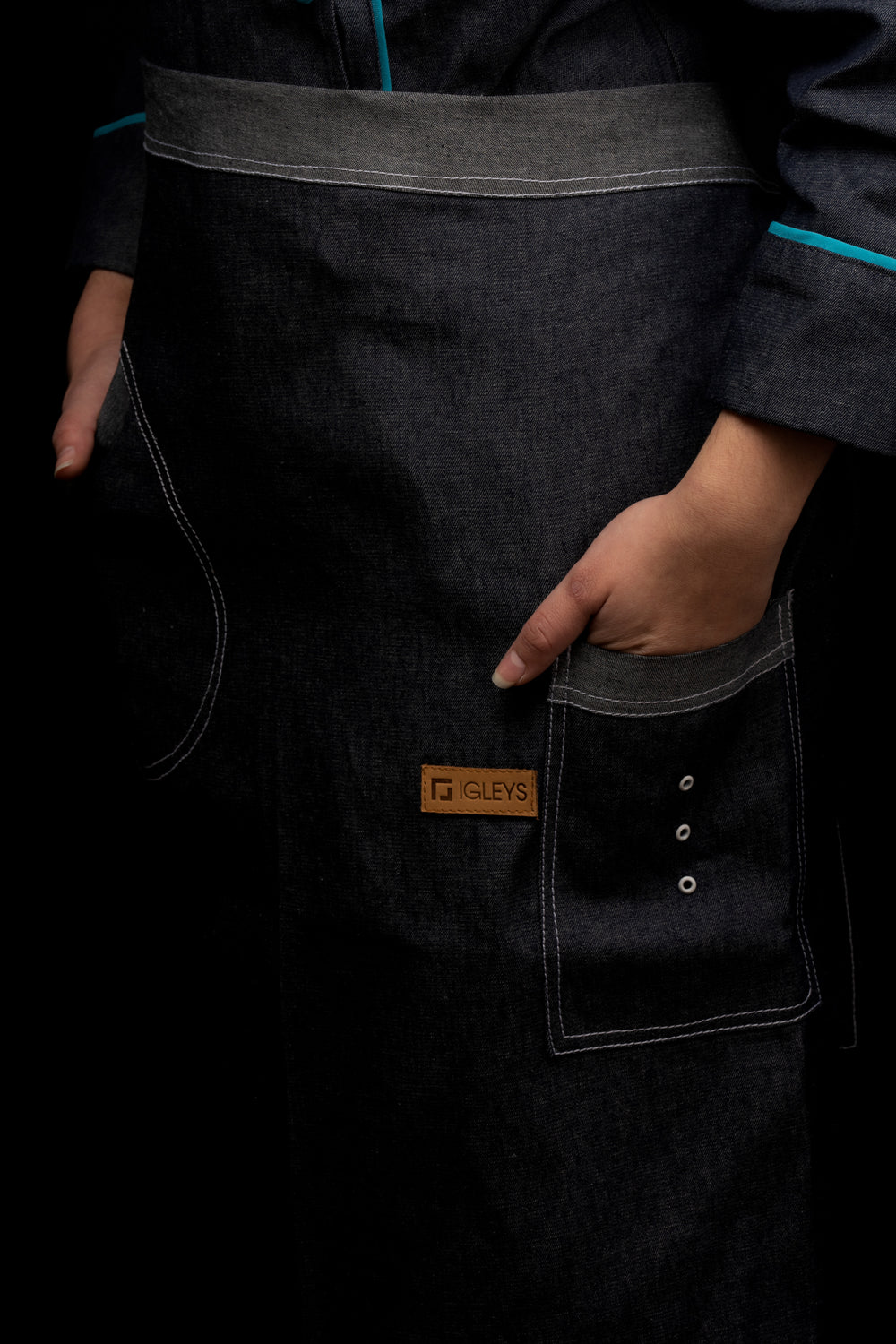Mandil de cocina - unisex - mezclilla