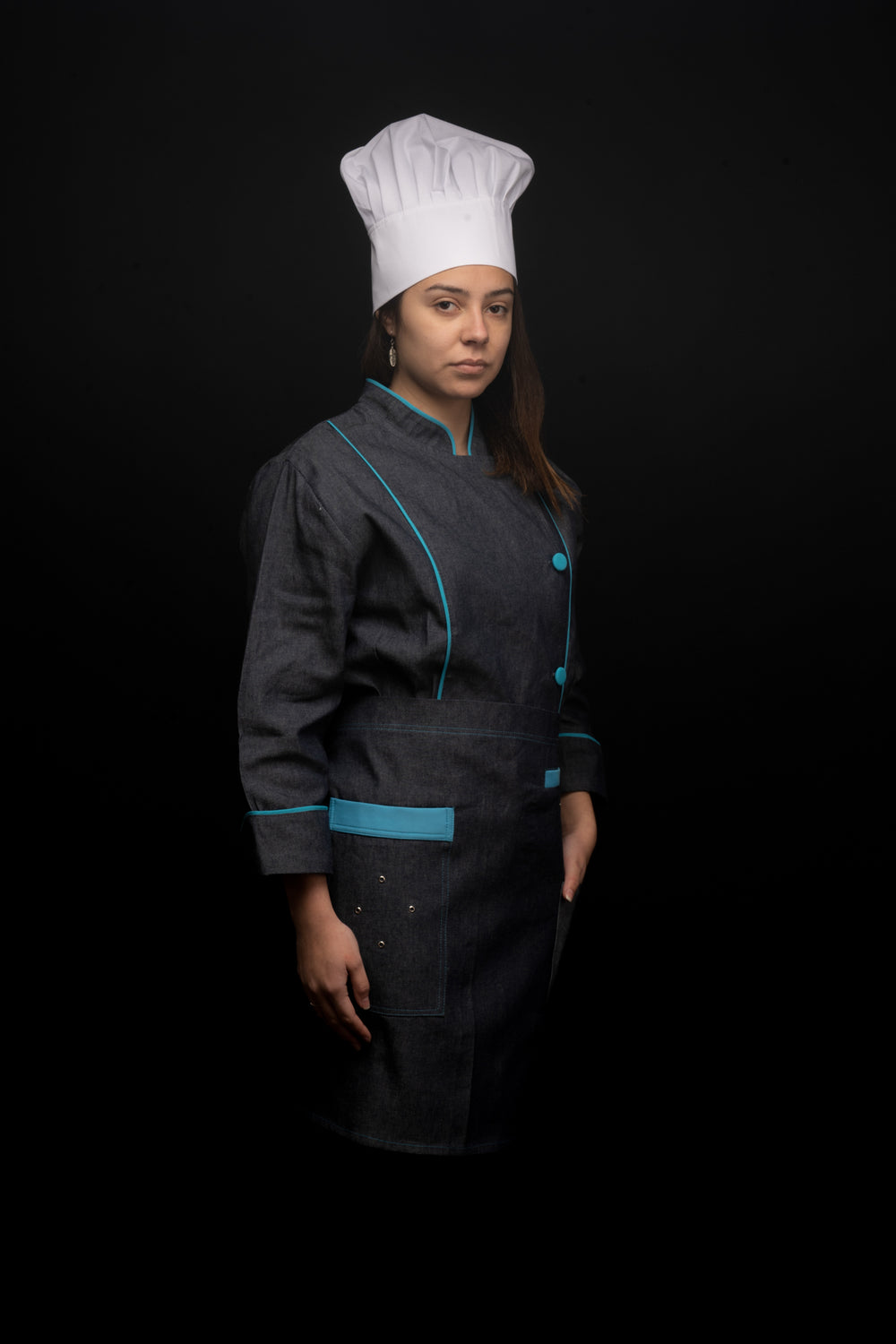 Mandil de cocina - unisex - - detalles calipso