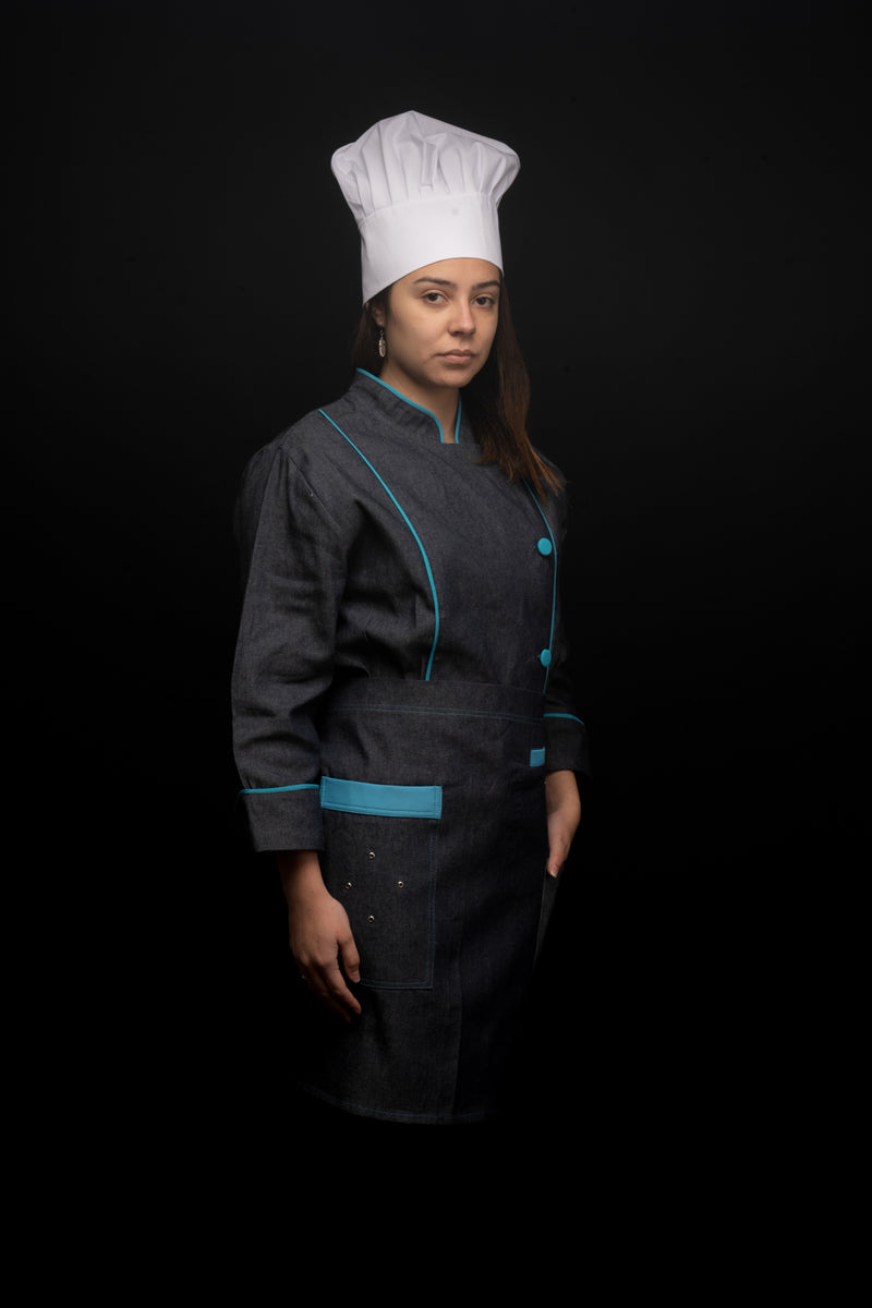 Mandil de cocina - unisex - - detalles calipso