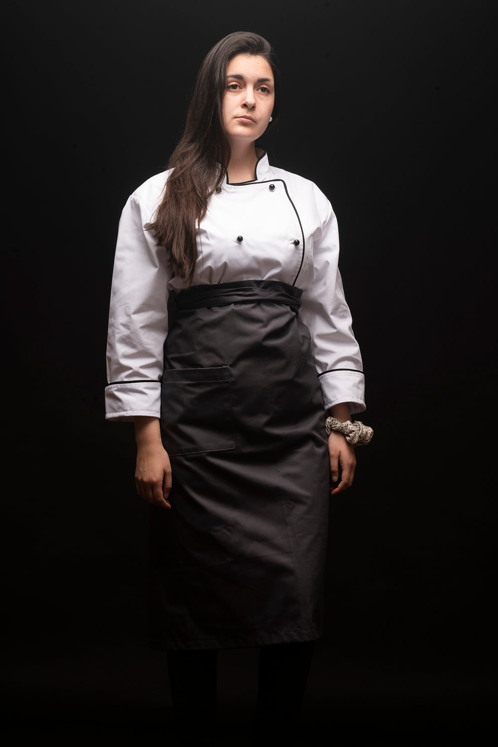 Mandil de cocina - unisex - gris