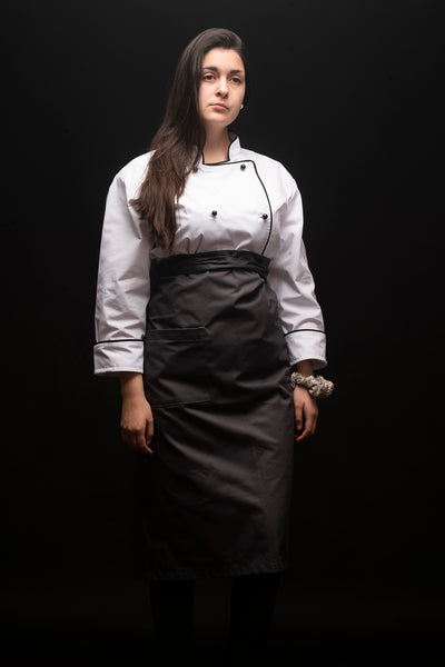 Mandil de cocina - unisex - gris