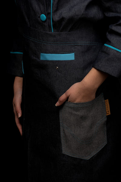 Mandil de cocina - unisex - - detalles calipso