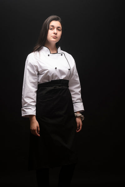 Mandil de cocina - unisex - negro