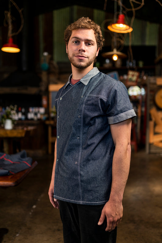 Chaqueta de cocina - mezclilla - unisex