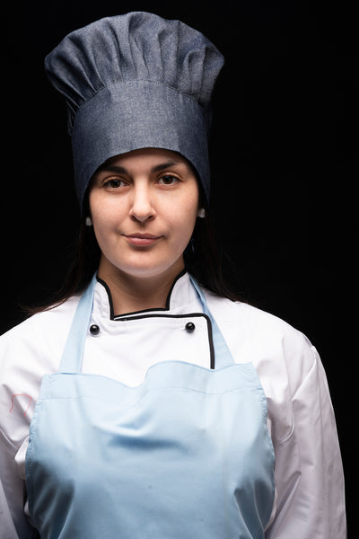 Gorro de cocina - diseño champiñon - unisex - mezclilla