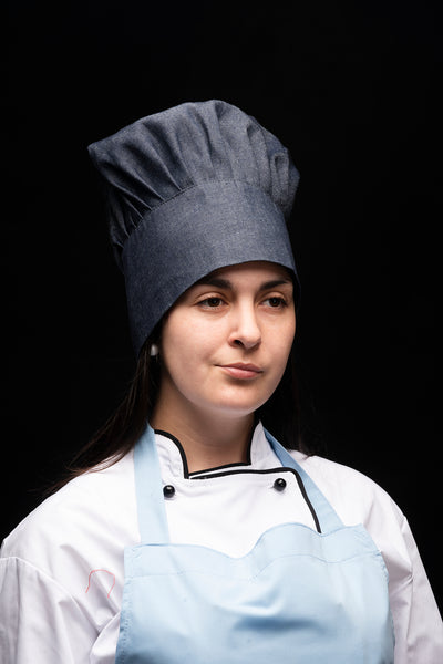Gorro de cocina - diseño champiñon - unisex - mezclilla