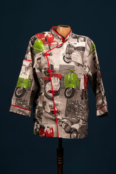 Chaqueta de cocina - diseño de motos clásicas - unisex