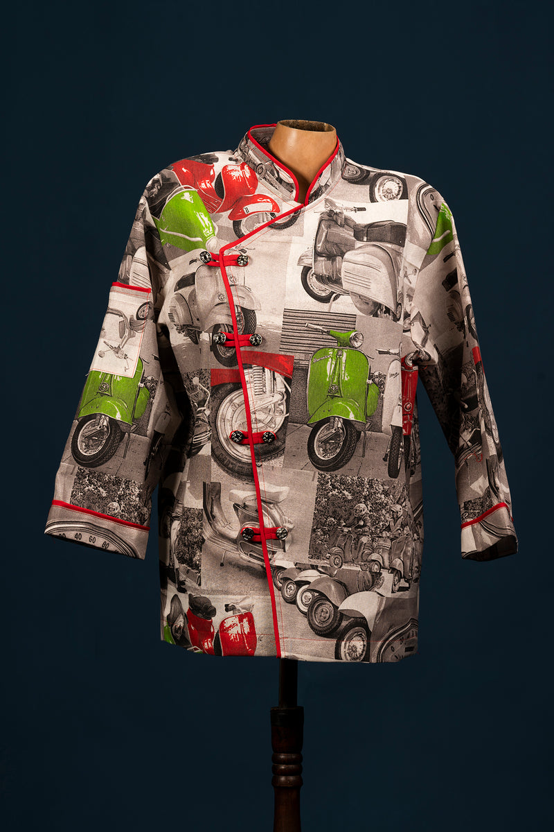 Chaqueta de cocina - diseño de motos clásicas - unisex